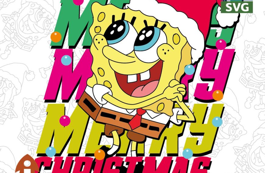 BOB ESPONJA MERRY CHRISTMAS EPS PDF SVG