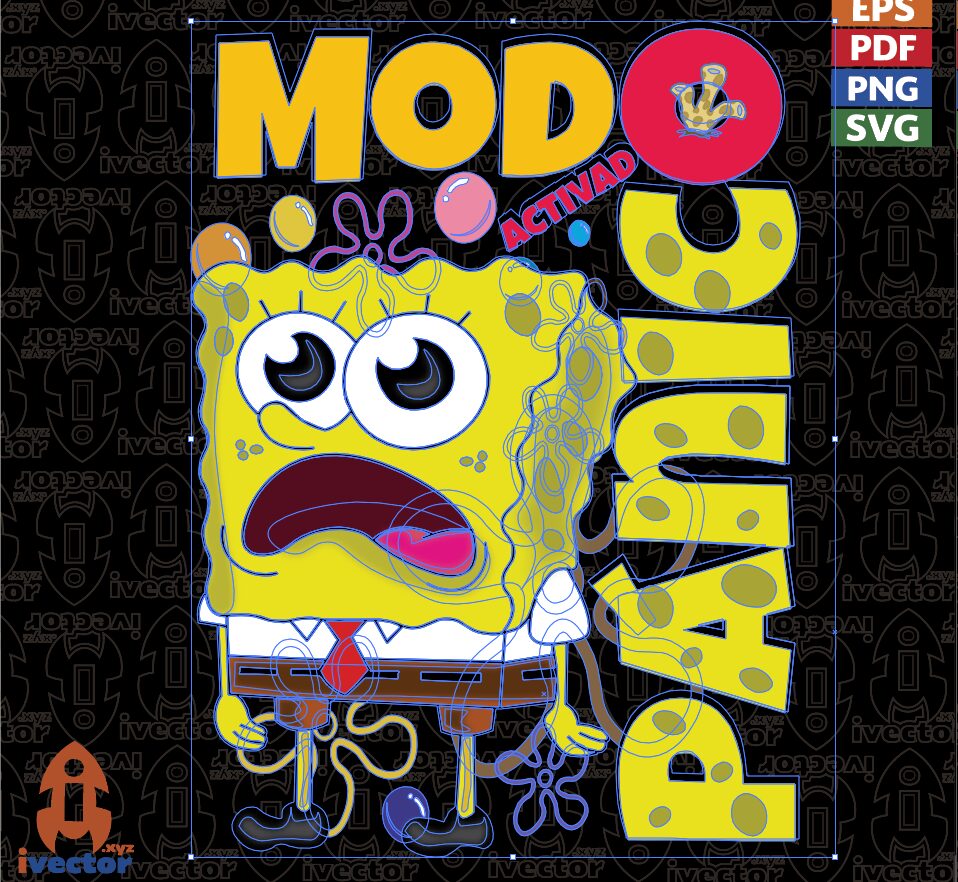 BOB-ESPONJA-MODO-PANICO-ACTIVADO-VECTOR-P2 BOB ESPONJA MODO PANICO ACTIVADO VECTOR