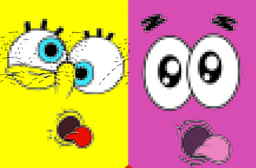 BOB ESPONJA Y PATRICIO CARITAS CORTE VINIL EPS PDF VECTOR EDITABLE