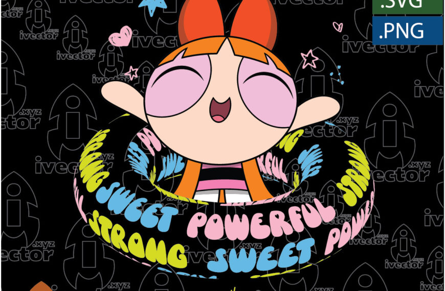 BONBOM CHICAS SUPERPODEROSAS VECTOR CARTOON