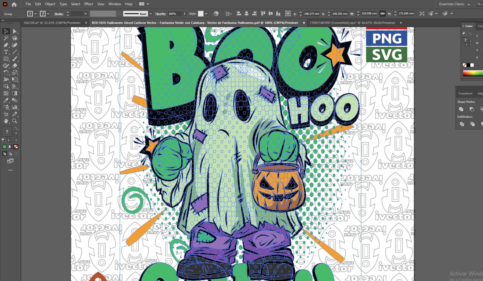 BOO-HOO-Halloween-Ghost-Cartoon-Vector-–-Fantasma-Verde-con-Calabaza-Vector-de-Fantasma-Halloween-01-P1 BOO HOO Halloween Ghost Cartoon Vector – Fantasma Verde con Calabaza | Vector de Fantasma Halloween