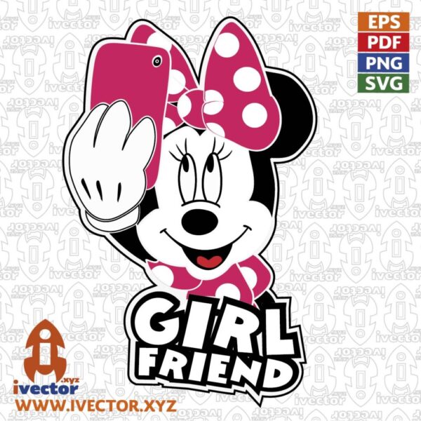 BOY-FRIEND-SELFIE-MINNIE-MOUSE-VECTOR-01-600x600 Ivector - Recursos Ilimitados DTF