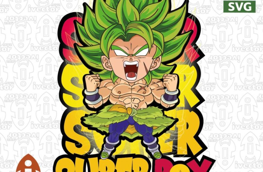 BROLY SUPER BOY DRAGON BALL VECTOR EDITABLE