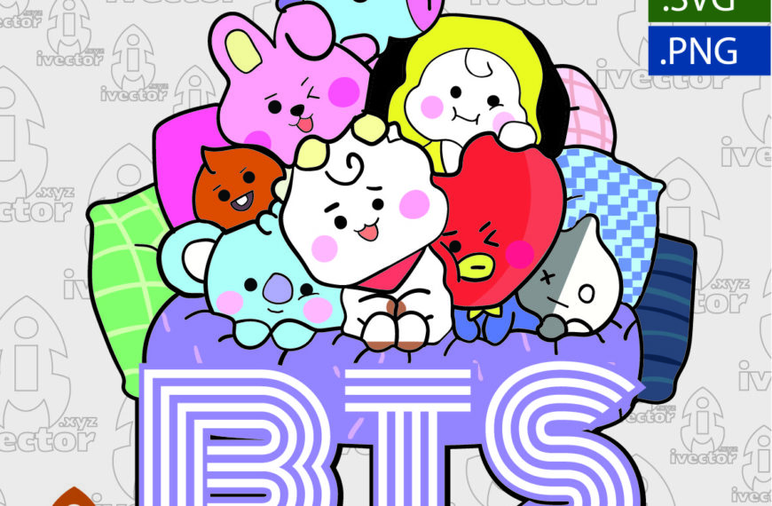 BTS PERSONAJES VECTOR EDITABLE EPS PDF