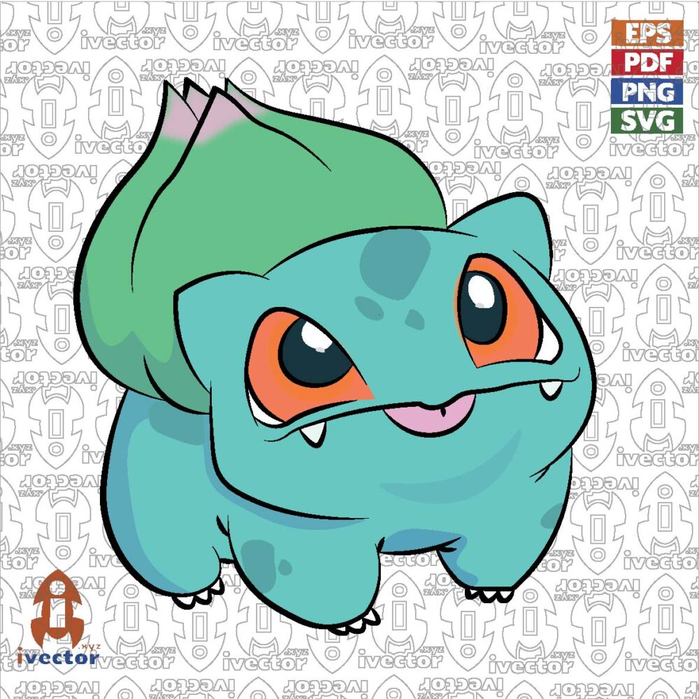 BULBASAUR-POKEMON-VECTOR-EPS-PDF-01-01 VECTORES Y RECURSOS