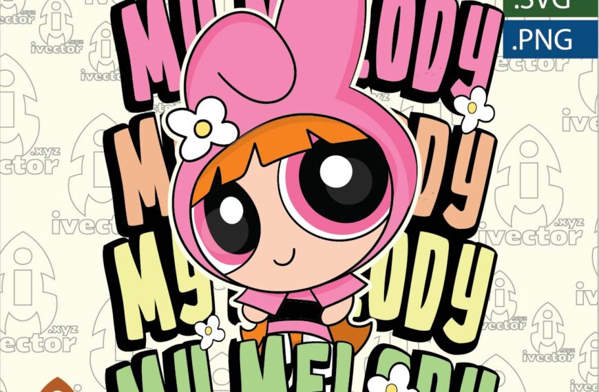 BURBUJA MY MELODY VECTOR EDITABLE EPS PDF