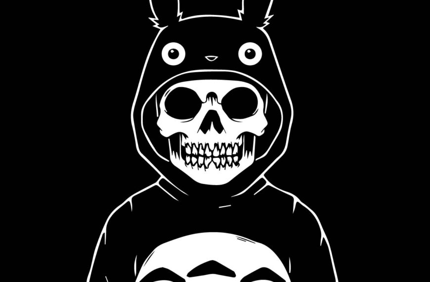 CALAVERA TRAJE TOTORO VECTOR EPS PDF