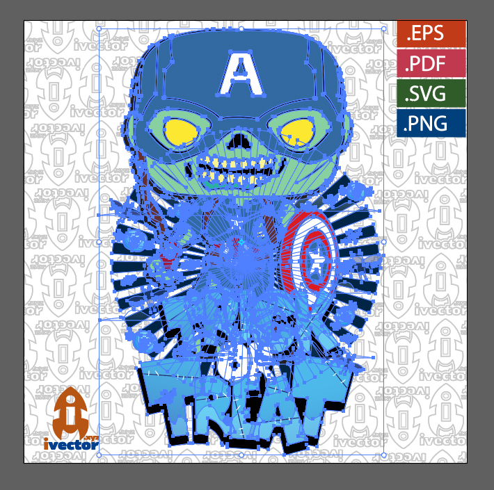 CAPITAN-AMERIA-ZOMBIE-VECTOR-EDITABLE-EPS-PDF-p1 CAPITAN AMERÍCA ZOMBIE VECTOR EDITABLE EPS PDF