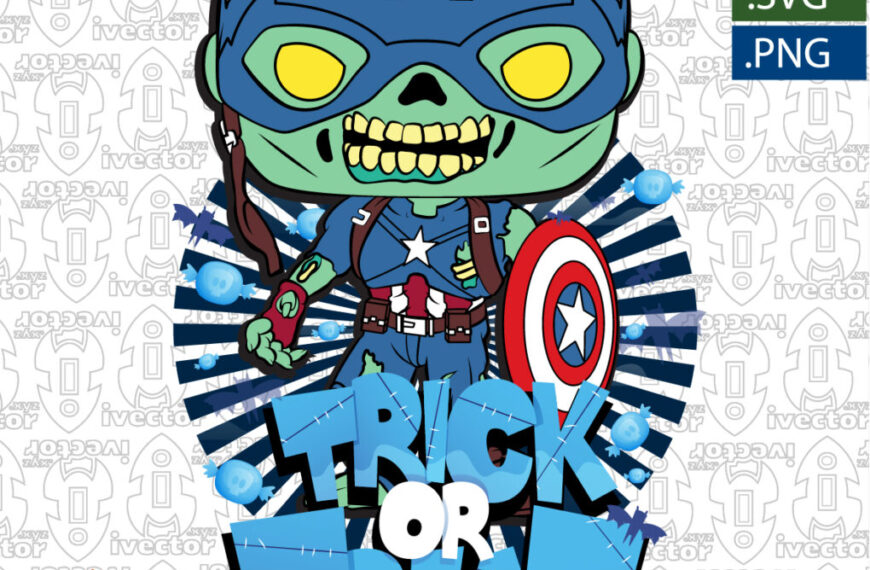 CAPITAN AMERÍCA ZOMBIE VECTOR EDITABLE EPS PDF