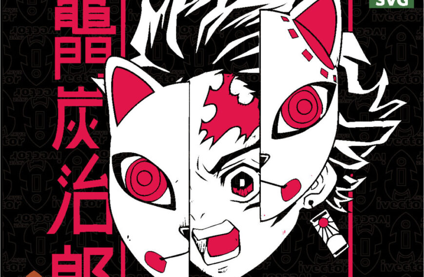 Diseño Vectorial Estilo Guerrero Enmascarado Anime | Arte Urbano para Playeras y Sublimación