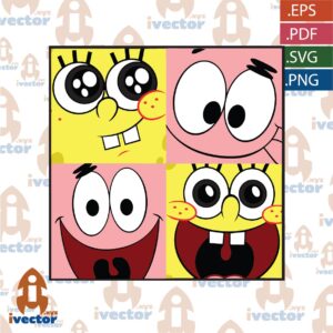 CARITAS-BOB-ESPONJA-PATRICIO-VECTOR-01-300x300 VECTORES Y RECURSOS