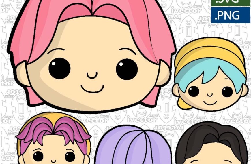 CARITAS PERSONAJES BTS VECTOR EDITABLE EPS PDF