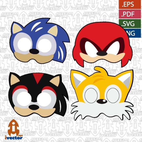 CARITAS-PERSONAJES-SONY-MASCARAS-600x601 Ivector - Recursos Ilimitados DTF