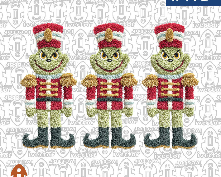 CASCA NUECES GRINCH CROCHET PNG ALTA CALIDAD