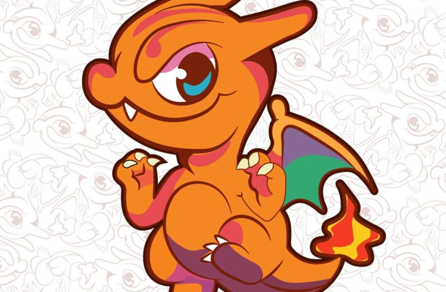 CHARMELEON POKEMON VECTOR EDITABLE EPS PDF