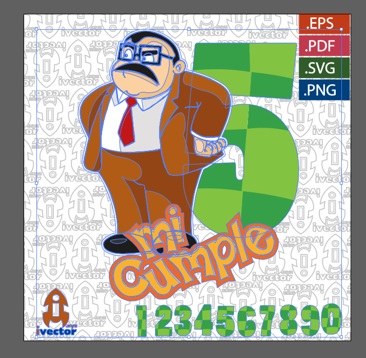 CHAVO-DEL-OCHO-SR-BARRIGA-CUMPLEANOS-VECTOR_P1 CHAVO DEL OCHO SR BARRIGA CUMPLEAÑOS VECTOR