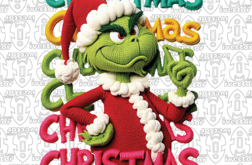 CHRISTMAS GRINCH NAVIDAD LETRAS PNG ALTA CALIDAD CROCHET