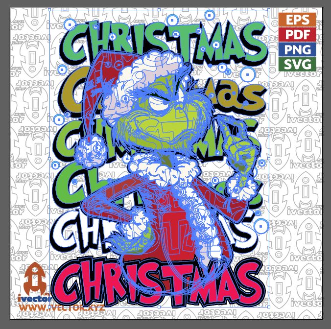 CHRISTMAS-GRINCH-NAVIDAD-LETRAS-VECTOR-02 CHRISTMAS GRINCH NAVIDAD LETRAS VECTOR