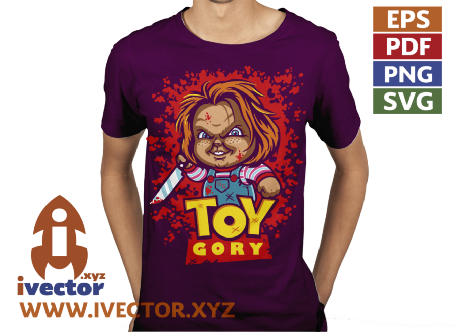 CHUCKY-TOY-GORY-VECTOR-EDITABLE_P6 CHUCKY TOY GORY VECTOR EDITABLE