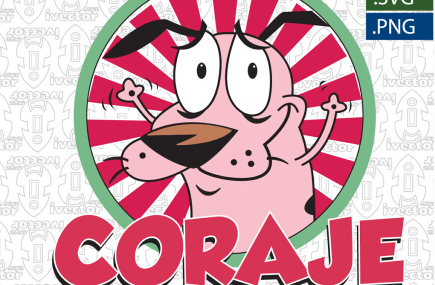 CORAJE EL PERRO COBARDE VECTOR EDITABLE