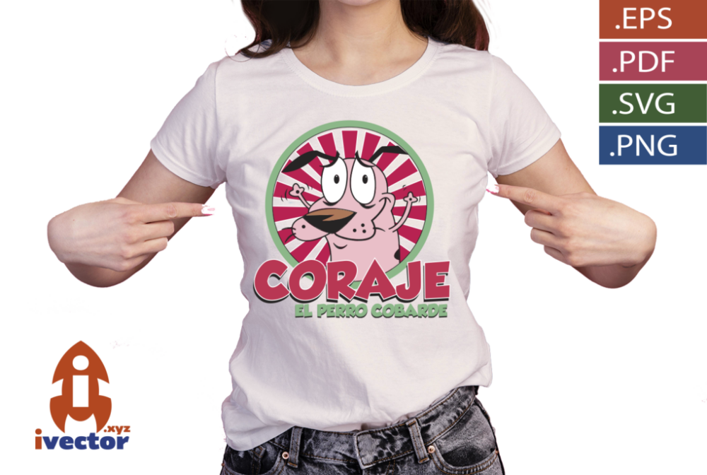 CORAJE-EL-PERRO-COBARDE_p1 CORAJE EL PERRO COBARDE VECTOR EDITABLE