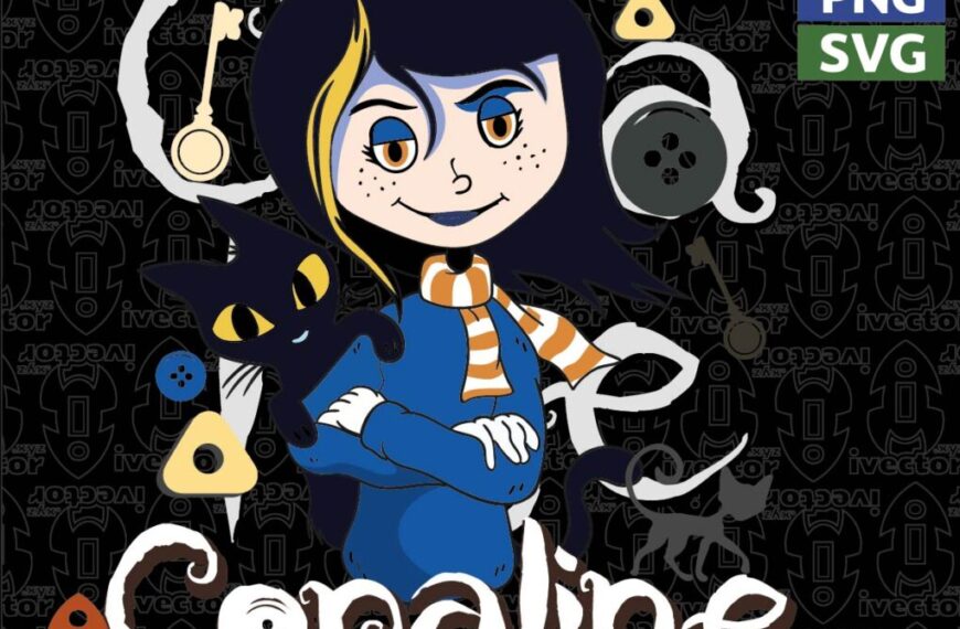 CORALINE CAT VECTOR EDITABLE EPS PDF