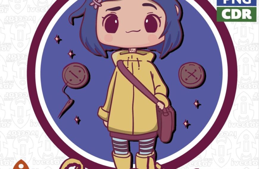 CORALINE FONDO CIRCULO VECTOR EDITABLE EPS PDF CDR