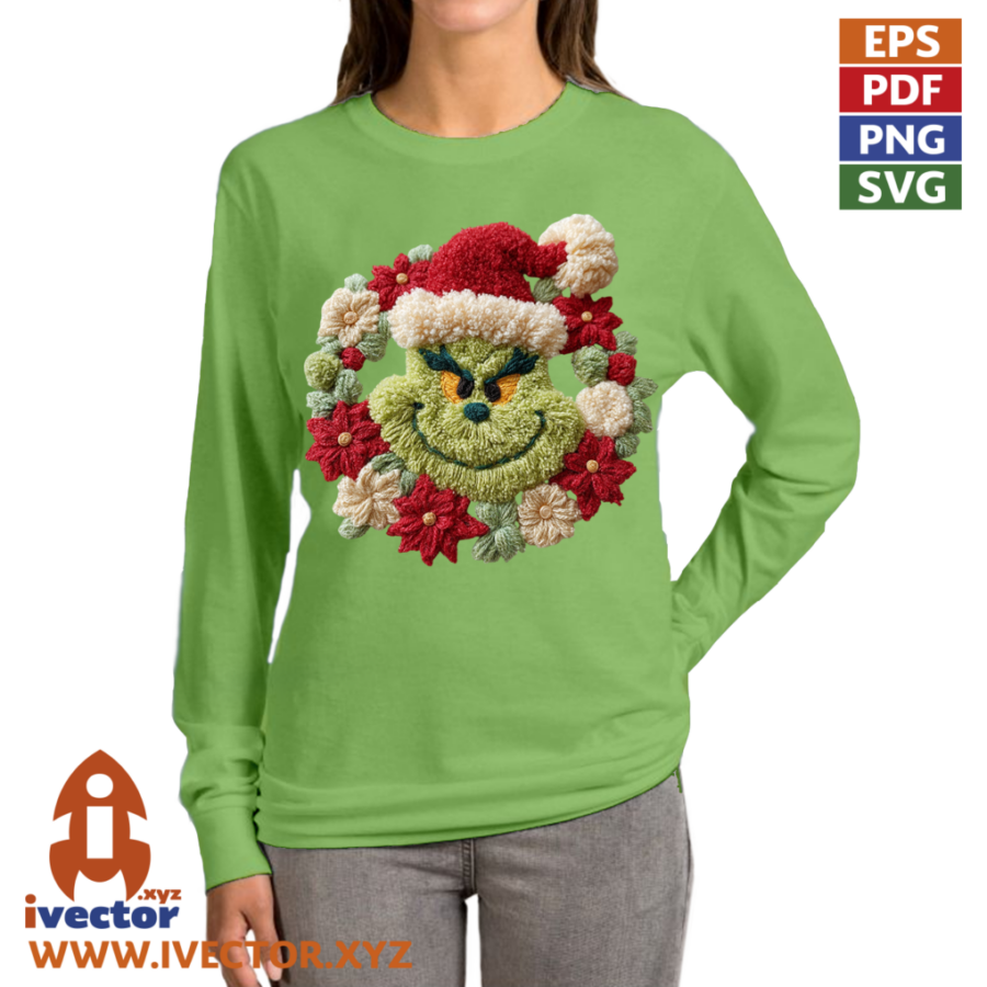 CORONA-GRINCH-NAVIDAD-CROCHET-PNG-ALTA-CALIDAD-p3 CORONA GRINCH NAVIDAD CROCHET PNG ALTA CALIDAD