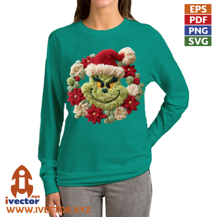 CORONA-GRINCH-NAVIDAD-CROCHET-PNG-ALTA-CALIDAD-p4 CORONA GRINCH NAVIDAD CROCHET PNG ALTA CALIDAD