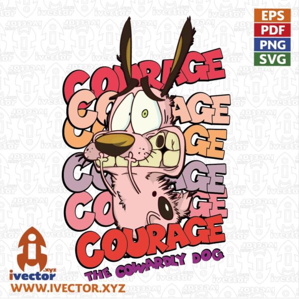 COURAGE-DOG-VECTOR-EDITABLE-01-1-600x600 Vectores completamente editables