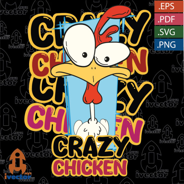 CRAZY-CHICKEN-VECTOR-EDITABLE-01-01-600x600 Papá es tan valiente ... vector Super Bros Eps PDF