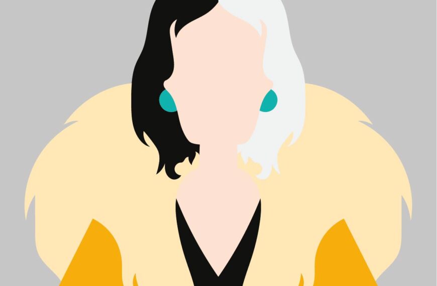 CRUELLA DISNEY PRINCESAS CORTE VINIL VECTOR