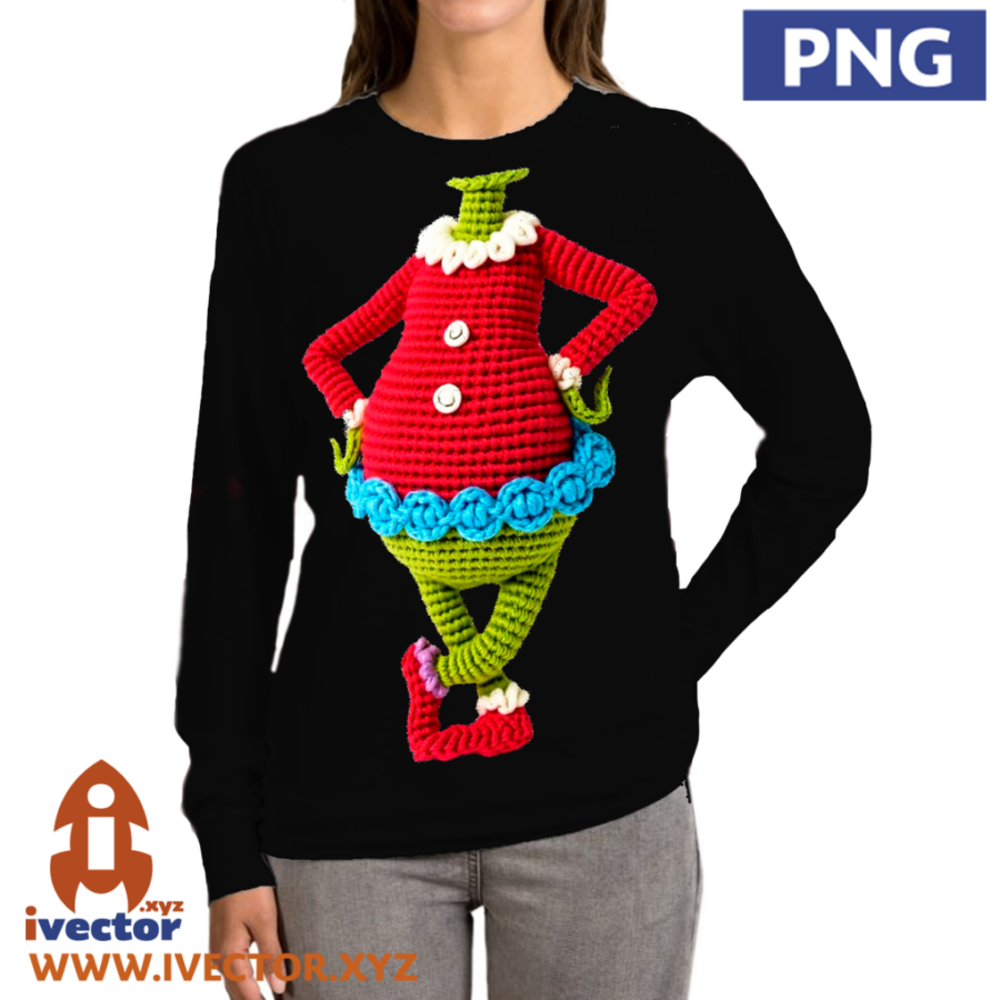 CUERPO-GRINCH-CROCHET-PNG-ALTA-CALIDAD-P2 CUERPO GRINCH CROCHET PNG ALTA CALIDAD
