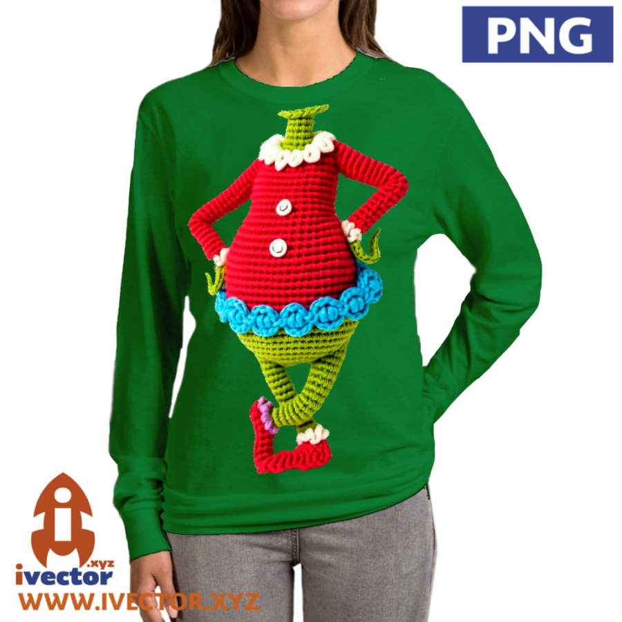 CUERPO-GRINCH-CROCHET-PNG-ALTA-CALIDAD-P3 CUERPO GRINCH CROCHET PNG ALTA CALIDAD