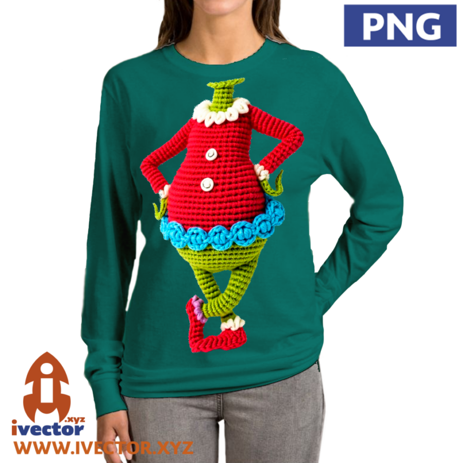 CUERPO-GRINCH-CROCHET-PNG-ALTA-CALIDAD-P4 CUERPO GRINCH CROCHET PNG ALTA CALIDAD