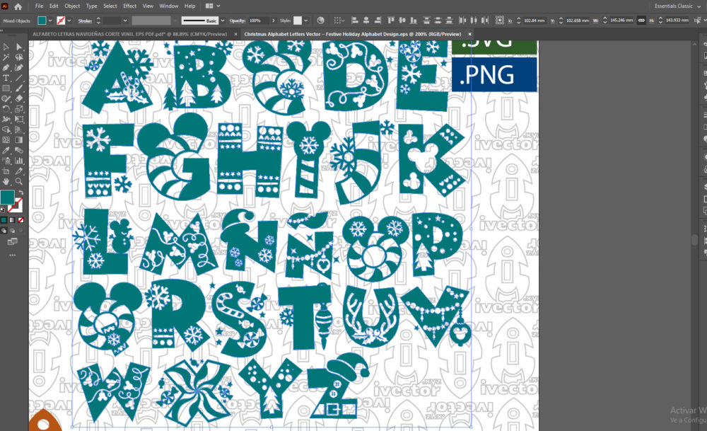 Christmas-Alphabet-Letters-Vector-–-Festive-Holiday-Alphabet-Design_Mesa-de-trabajo-2 Christmas Alphabet Letters Vector – Festive Holiday Alphabet Design