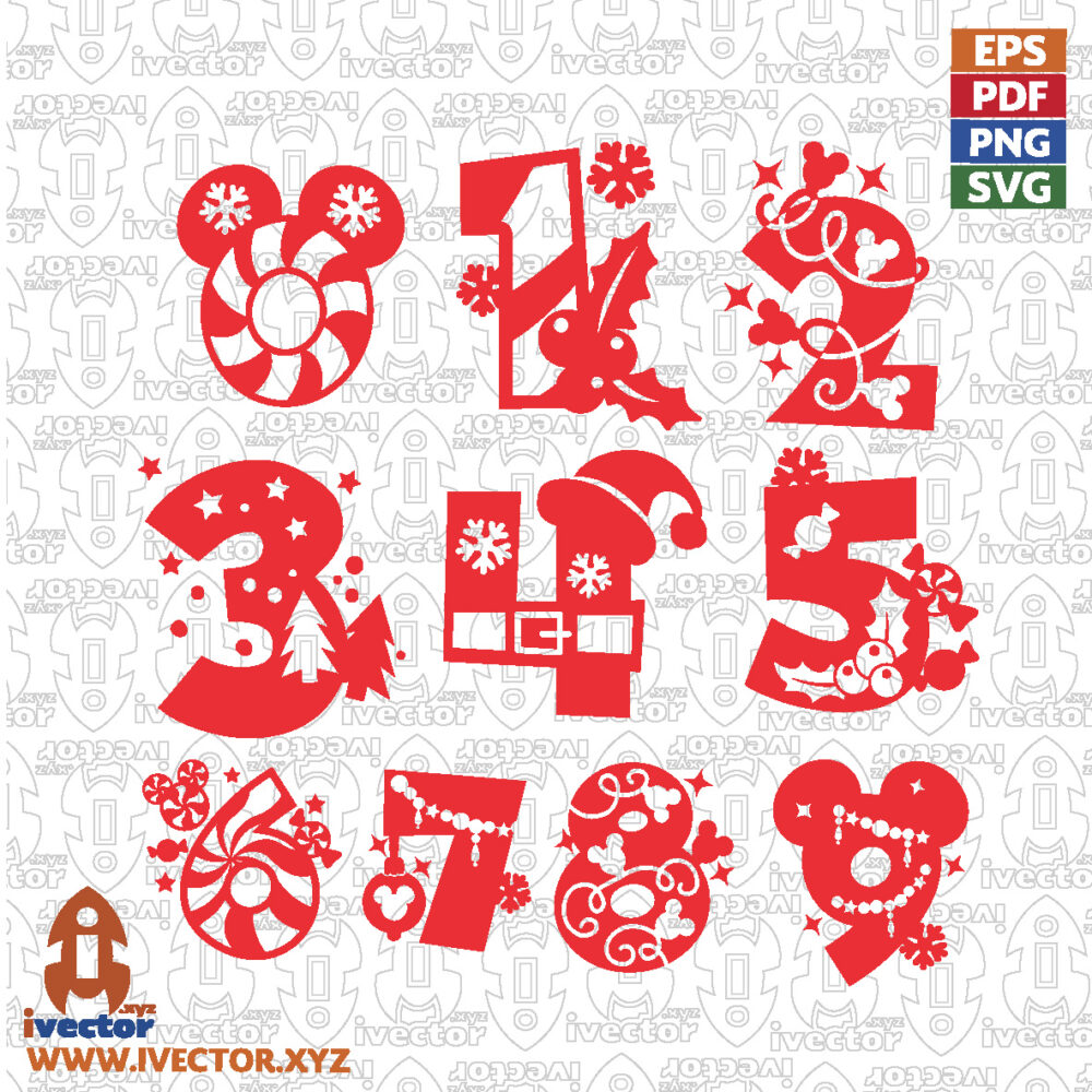 Christmas-Numbers-0–9-Vector-Set-–-Festive-Holiday-Numbers_Mesa-de-trabajo-1 VECTORES Y RECURSOS