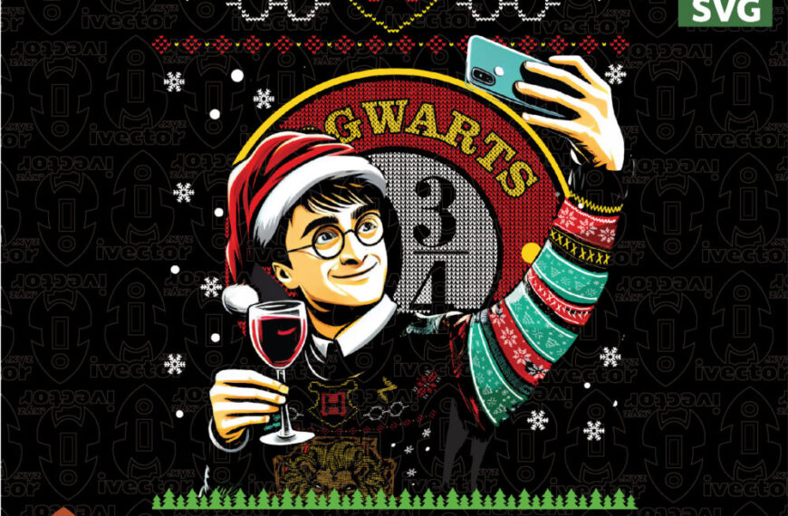 Christmas Wizard Vector – Diseño Navideño para Estampado