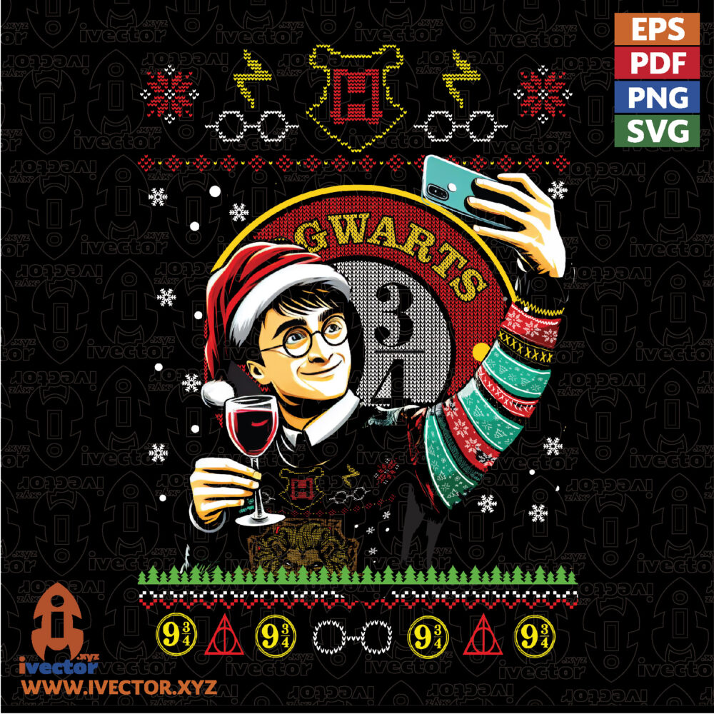 Christmas-Wizard-Vector-–-Diseno-Navideno-para-Estampado VECTORES Y RECURSOS