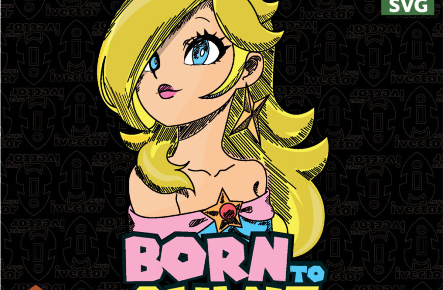 Cute Blonde Princess Born to Shine – Diseño para Estampado