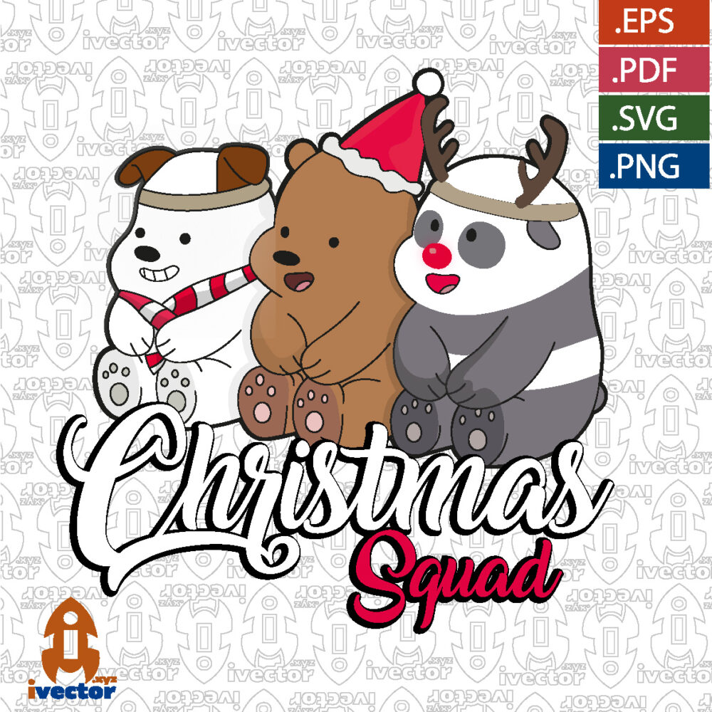 Cute-Christmas-Animals-–-Reindeer-Bear-Polar-Bear-Holiday-Vector-Design_Mesa-de-trabajo-1 VECTORES Y RECURSOS