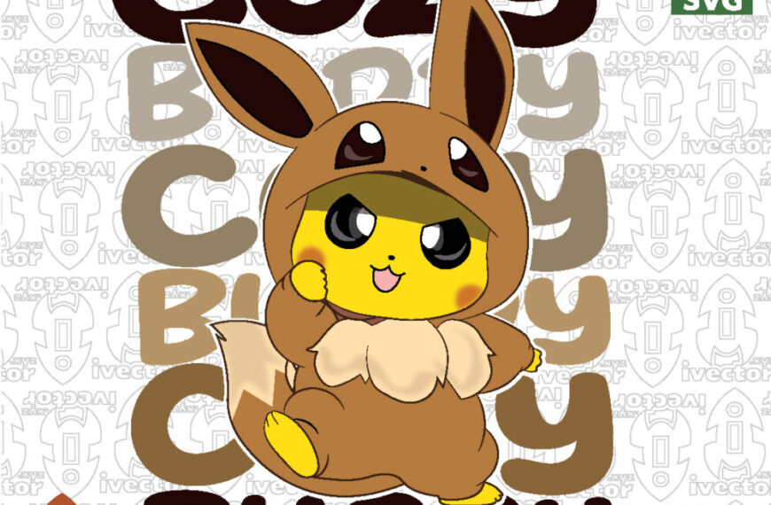 Cute Electric Mouse Costume Vector Design for T-Shirts, Stickers and Crafts SVG PNG