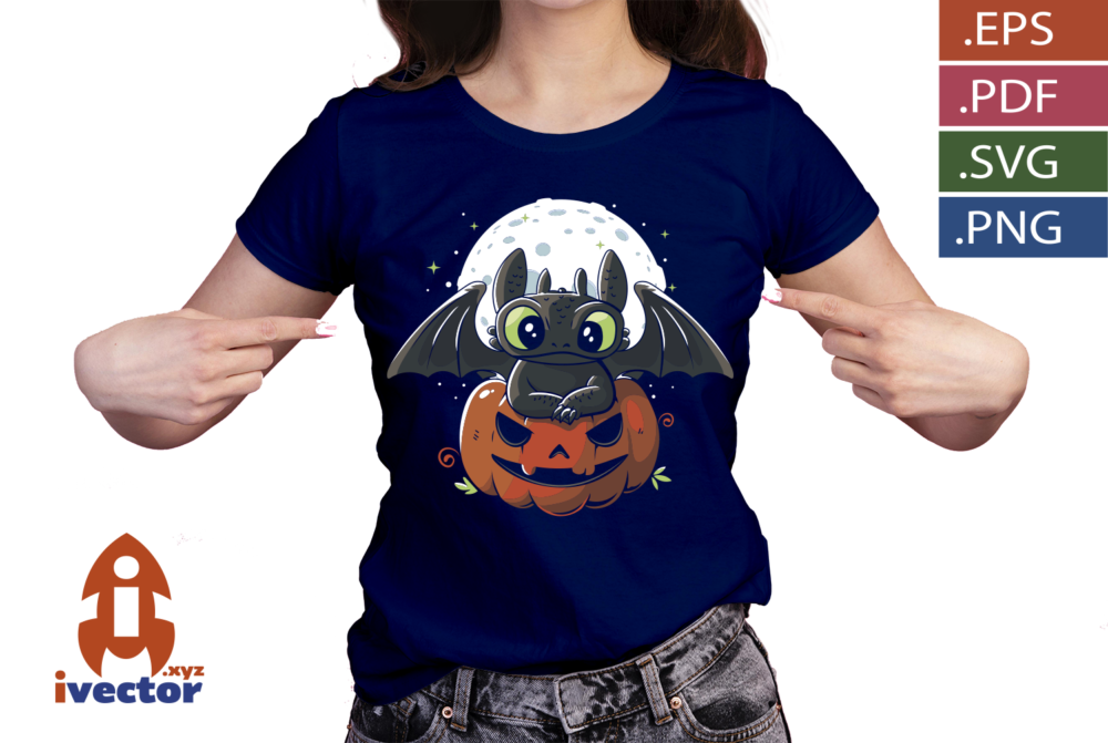 Cute-Halloween-Dragon-Pumpkin-–-Editable-Vector-Design-02 Cute Halloween Dragon & Pumpkin – Editable Vector Design