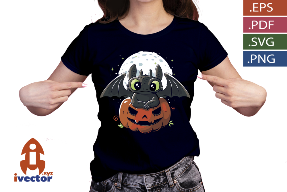 Cute-Halloween-Dragon-Pumpkin-–-Editable-Vector-Design-04 Cute Halloween Dragon & Pumpkin – Editable Vector Design