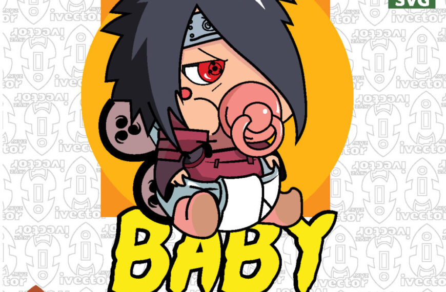 Cute Ninja Baby Chibi Vector Design