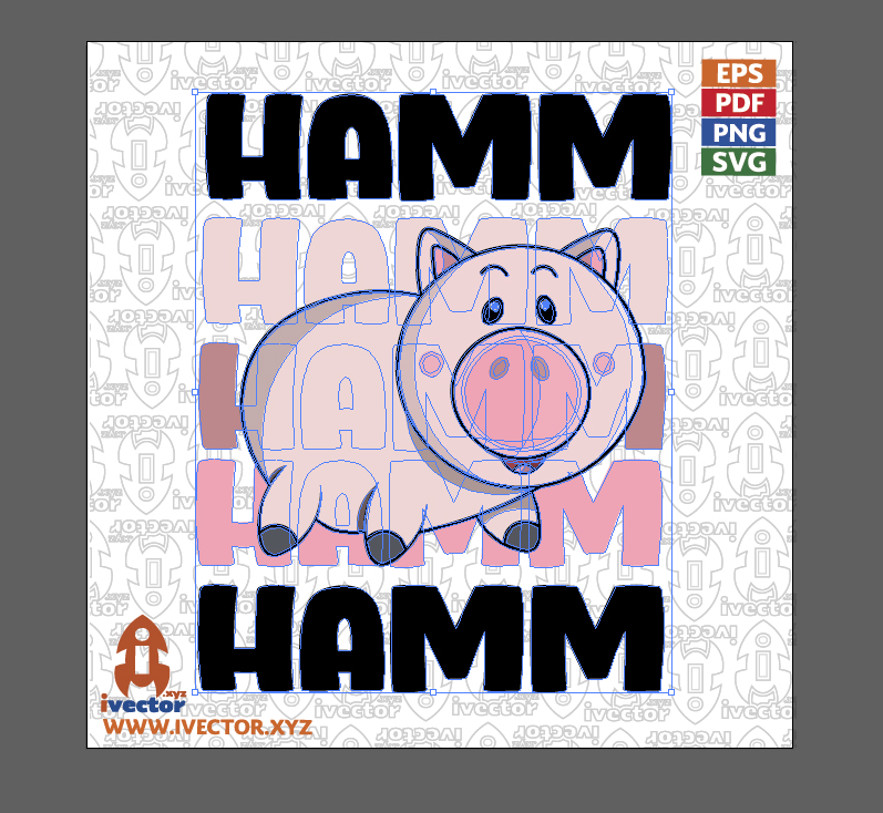 Cute-Piggy-Character-–-Funny-Cartoon-Vector_Mesa-de-trabajo-2 Cerdito Rosado Tierno – Vector Infantil