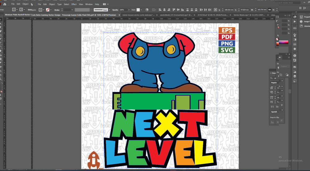 Cute-Retro-Gaming-Vector-Design-Personaje-Gamer-Estilo-Pixel-SVG_Mesa-de-trabajo-2 Cute Retro Gaming Vector Design | Personaje Gamer Estilo Pixel SVG