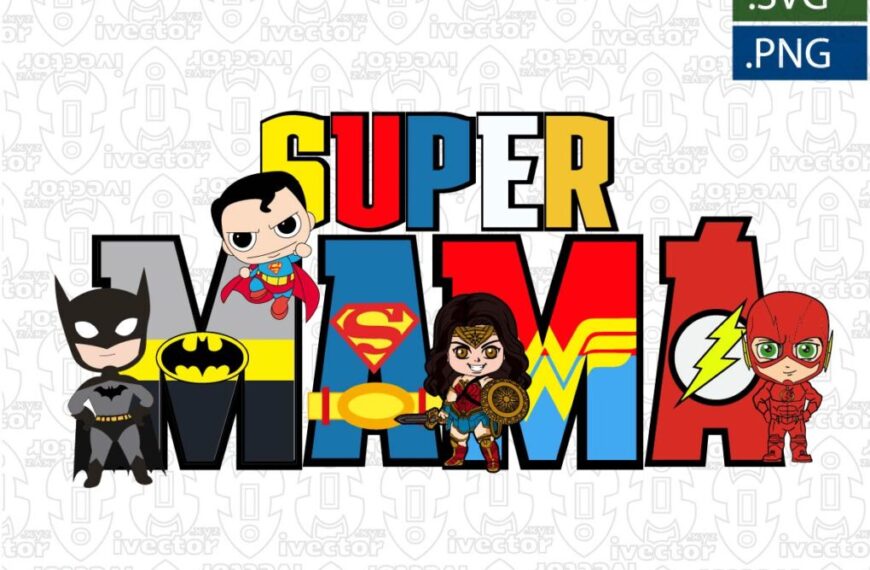 DC COMICS SUPER MAMA VECTOR EDITABLE EPS PDF