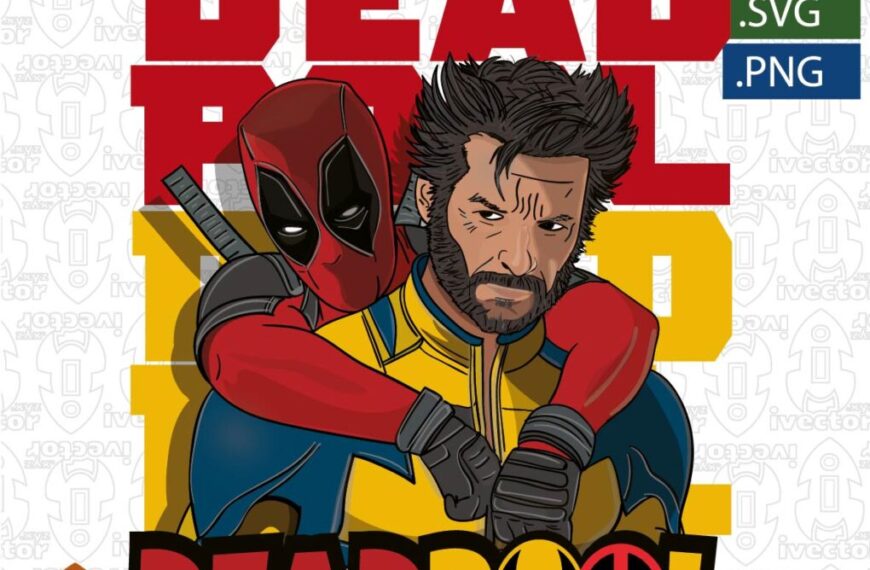 DEADPOOL 3 MOVIE AND WOLVERINE VECTOR EDITABLE