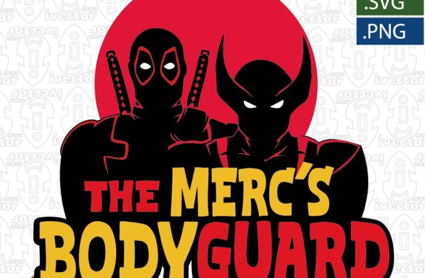DEADPOOL MERCS BODYGUARD VECTOR EDITABLE EPS PDF